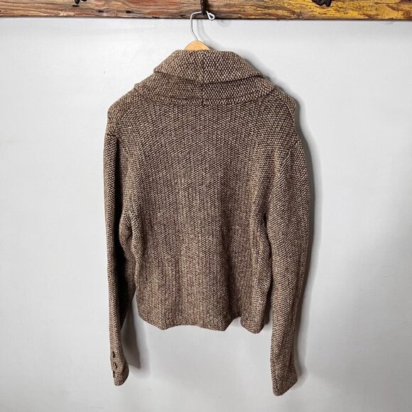 Lauren Ralph Lauren 100% Lambs Wool Collared Cardigan- Size XL - Picture 6 of 6